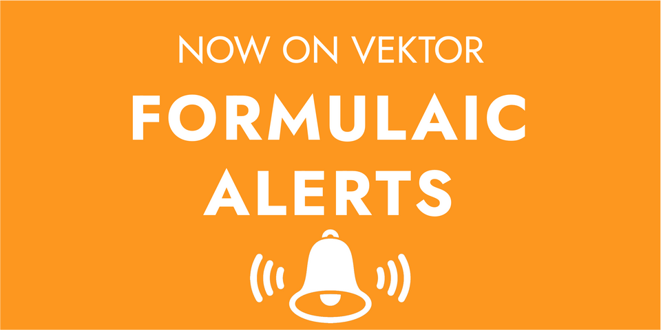 Vektor launches Formulaic Alerts!